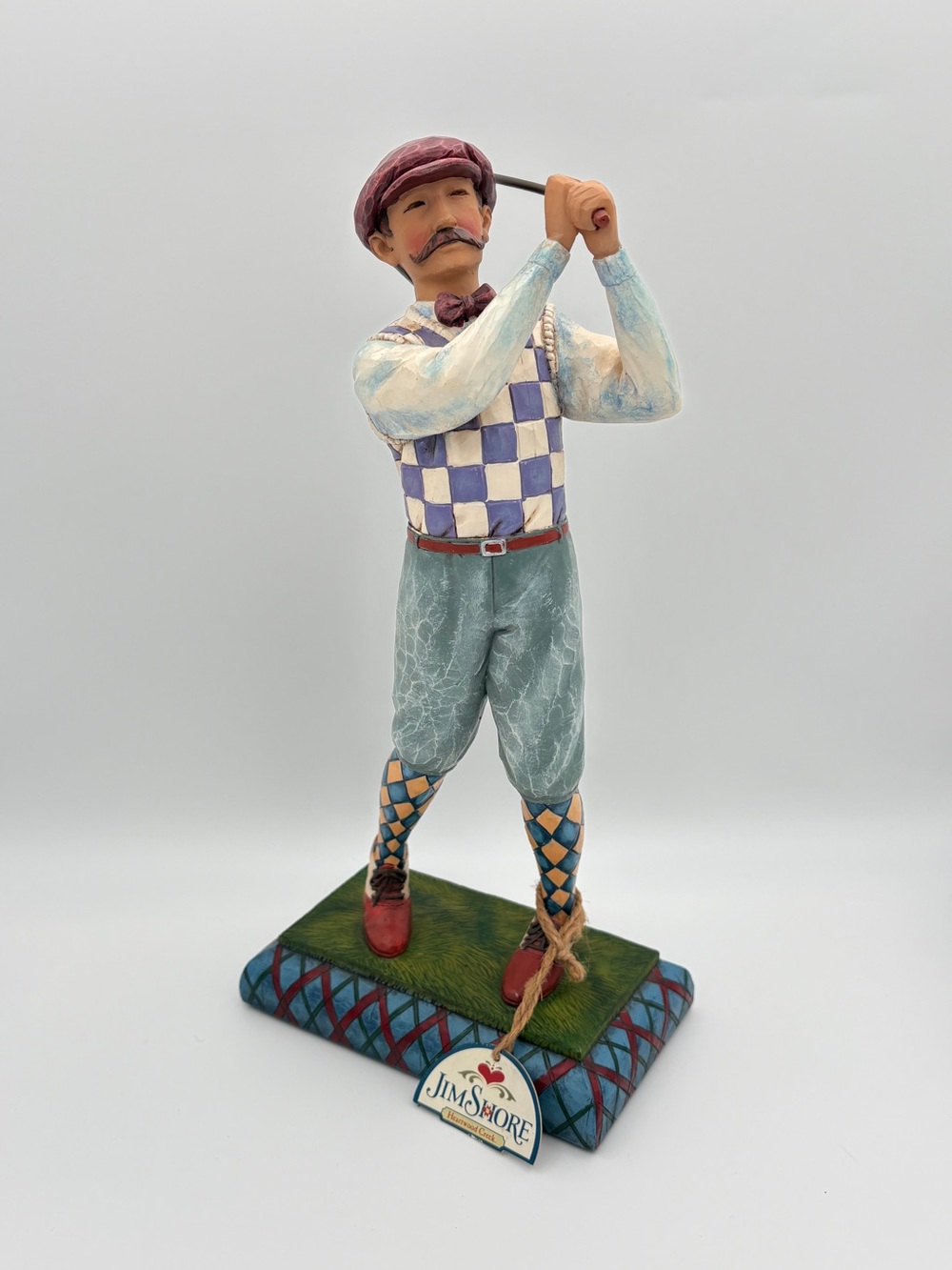 Jim Shore Golfer Figurine 2005 Heartwood Creek Enesco Large Hand Painted 14"